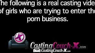 Hey, look at this HD CastingCouch-X! Cute Natasha White nails her first porn!