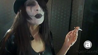 Goth Smoking Styles With Big Tits
