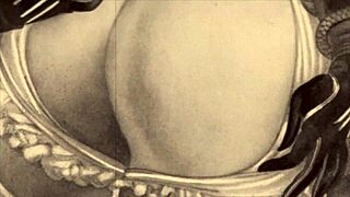 Vintage Erotic Drawings of Anime and Cartoon Characters