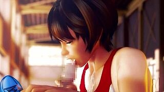 Curious About Rena Senpai And My Baton In This 3D Hentai Adventure?