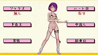 hololive poke dance in 3d cartoon anime style