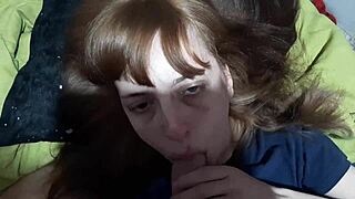 Teen Sucks Stepbrother's Big Cock in Amateur Scene