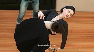 Natalie's secret affair unfolds in 3D hentai preview version.