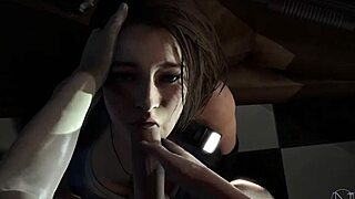 jill valentine gets face fucked in resident evil parody