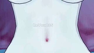 oc nieuwe werknemer in hentai spel.