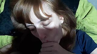 Teen Sucks Stepbrother's Big Cock in Amateur Scene