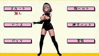 hololive poke dance in 3d cartoon anime style