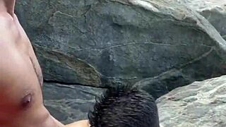 I fucked on the rocks at Abrico beach in RJ