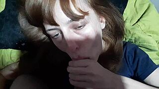 Teen Sucks Stepbrother's Big Cock in Amateur Scene