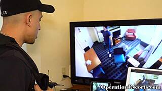 prostitute sucks and rides cop's cock 😈