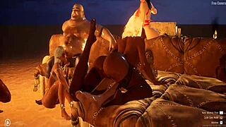 Intense Wildlife Orgy in 3D Hentai