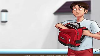 Summertime Saga: Milf uses 69 as a great working tool at the office.