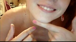 Blonde Teen Couple Has Webcam Sex With Intense Blowjob