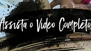 Debora Fantine from Brazil performs a footjob with her sexy feet