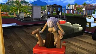 Seraphina Explores Neighbor's Sims 4 World