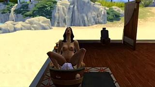 Seraphina Explores Neighbor's Sims 4 World