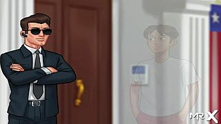 Summertime Saga: Milf uses 69 as a great working tool at the office.