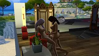 Seraphina Explores Neighbor's Sims 4 World