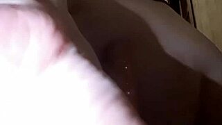 blonde bursts her ass while friend watches tv