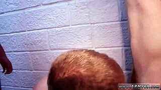 Military Guys Showering and Training the New Recruit