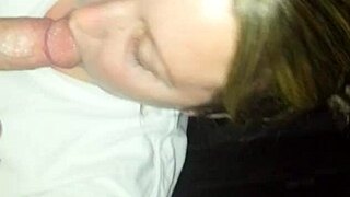 Kris pounds my cock hard in close-up action!