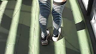 Outdoor milf pissing in the open