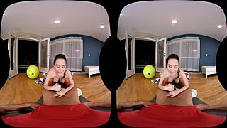 I lick cum off my big tits after gym fuck