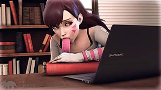 D Va and buddies get wild in cartoon action