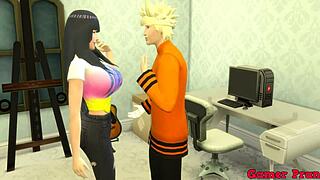 Naruto Catches Hinata Masturbating and Joins for Wild Sex!