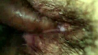 Unexpected Creampie Caught on Phone with Hairy Girlfriend in Amateur Action