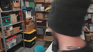 Lucky thief sneaks in to bang horny milf guard.