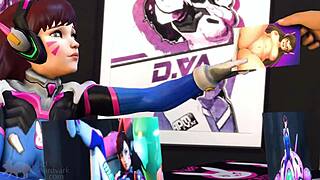 D Va and buddies get wild in cartoon action