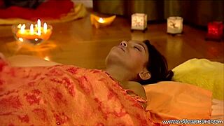 massage for ladies turns into a sensual indian couple's oiled-up erotic session with deep connection.