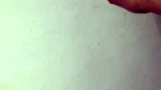 Girl pisses in underwear and pours blue soap on cock excitedly!