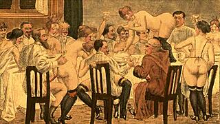 Vintage erotic drawings tell a story of desire