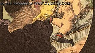 Vintage erotic drawings tell a story of desire