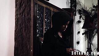 Hey, watch this ebony teen 18+ get taken advantage of with Jenna Foxx and Katrina Jade!