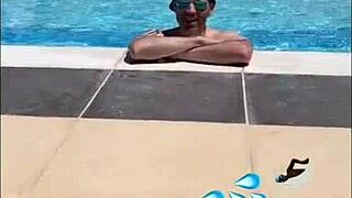 Watch this milf slut flashing in Cap Dagde with interracial action