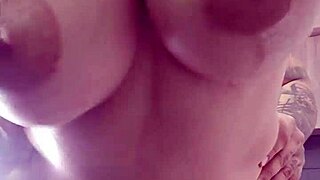 Wild sex in kitchen with latina milf employee using fetish toys