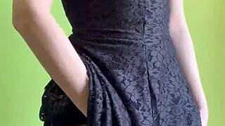 cute girl maiskii masturbates solo with dildo