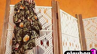 Milf lindsay marie slips bra revealing small beautiful tits