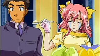 anime blonde teen gets her tight pussy pounded hard by a japanese stud. she moans through every rough thrust.