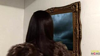 Great interracial gathering with brunette milf and gorgeous ebony woman in foursome