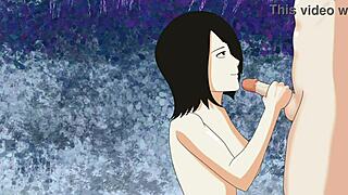 mikasa gives head and gets nailed in the cave