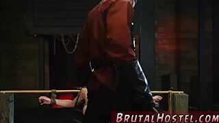 Amateur ebony performs rough blowjob on big-breasted blonde beauty Cristi Ann