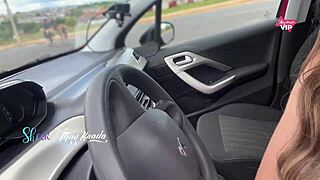 we banged on the street, cars passing, he creampied me.