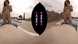 Latina Teen Footjob and Blowjob Outdoors