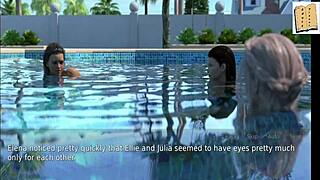 A wife and her stepmother in this hentai cartoon adventure.