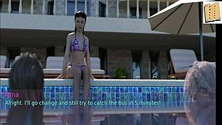 A wife and her stepmother in this hentai cartoon adventure.