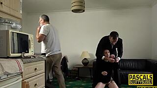 Hey, can this skinny bound submissive handle deep throat action?